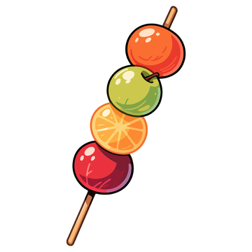 卡通糖葫芦插画素材