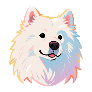 卡通可爱小狗头像插画