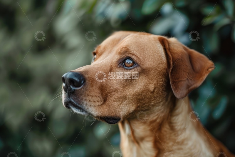 高清大图下载【趣麦麦图】一只小狗特写摄影