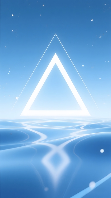 蓝色几何光效科技背景