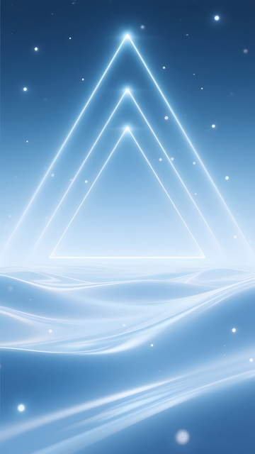 蓝色几何科技光效背景