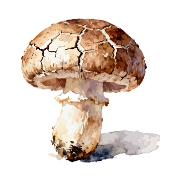 手绘蘑菇插画素材