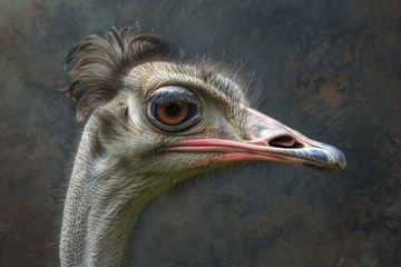 鸵鸟特写摄影
