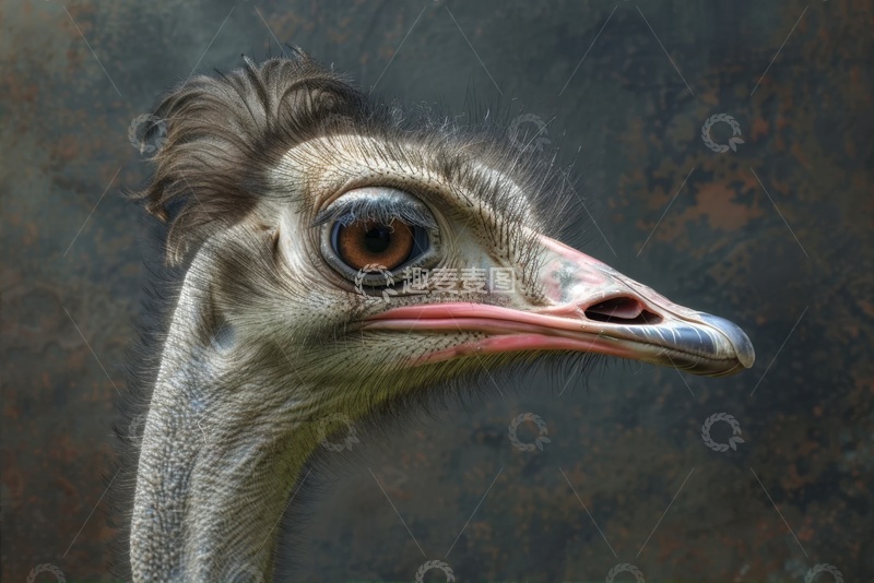 高清大图下载【趣麦麦图】鸵鸟特写摄影