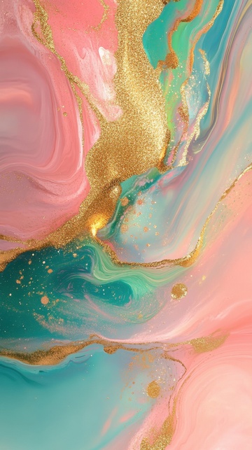 金粉色的流光背景