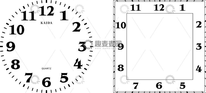简约钟表设计素材