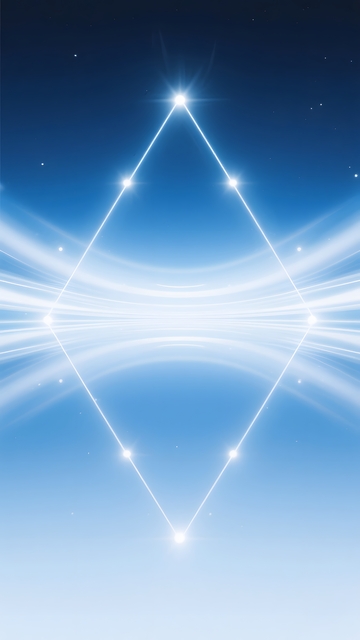 蓝色三角几何科技背景