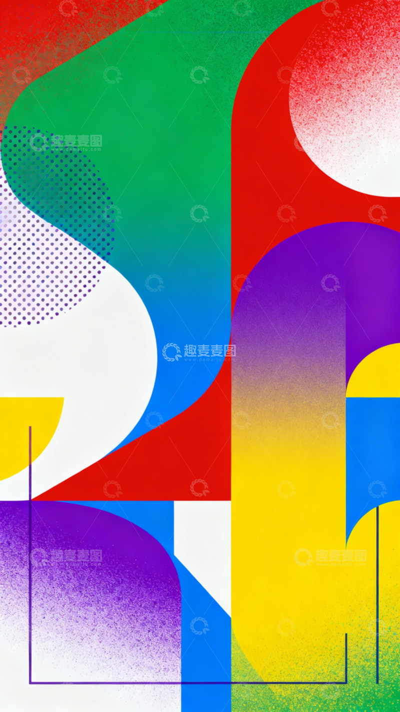 高清大图下载【趣麦麦图】渐变风简约背景素材