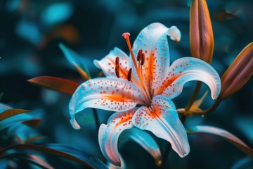 盛开的一朵百合花