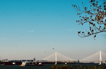 现代桥梁风光摄影