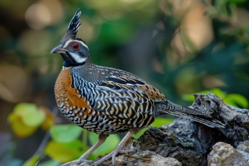 森林里的一只野鸡