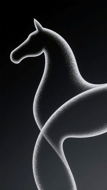 简约线条马年商业大气海报