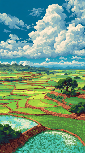 田园风光美丽景色