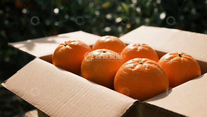 高清大图下载【趣麦麦图】水果百科之装箱丑橘