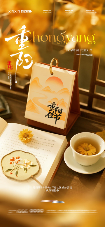 重阳佳节传统文化宣传海报