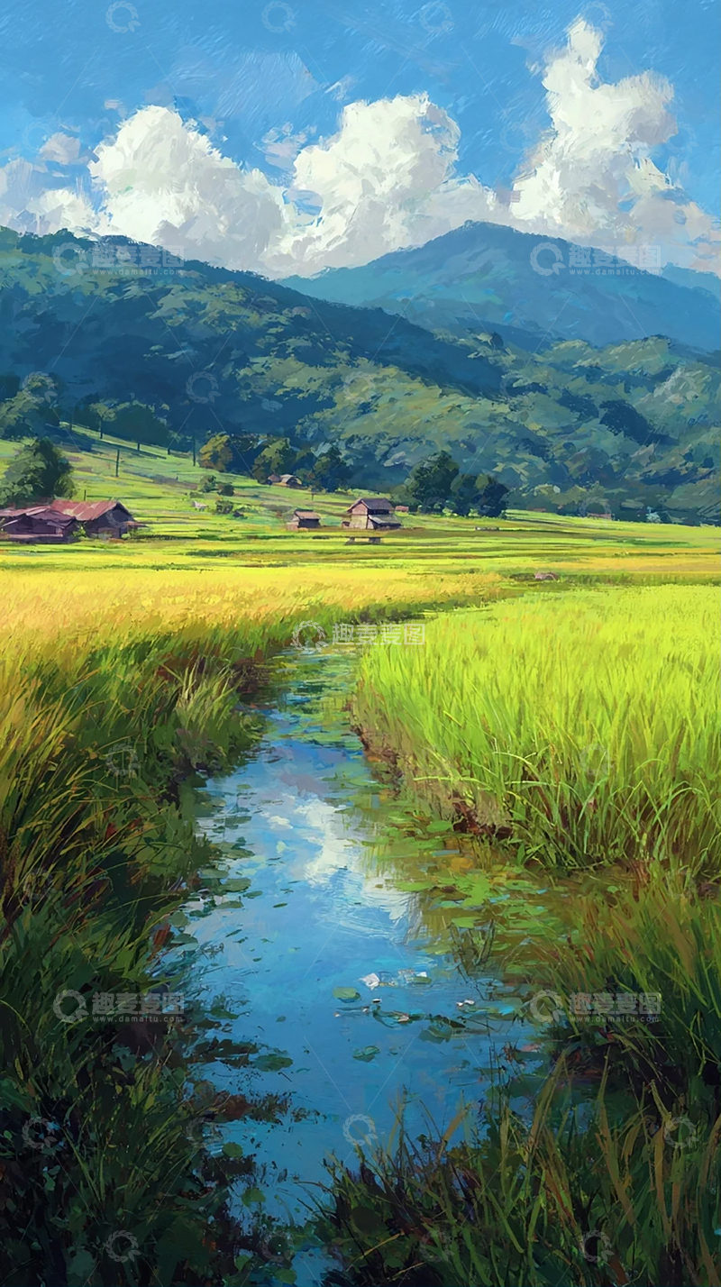 高清大图下载【趣麦麦图】山间小溪自然风