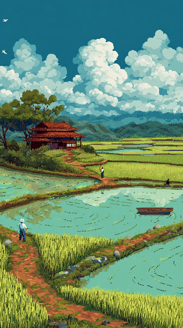 悠闲的乡村生活