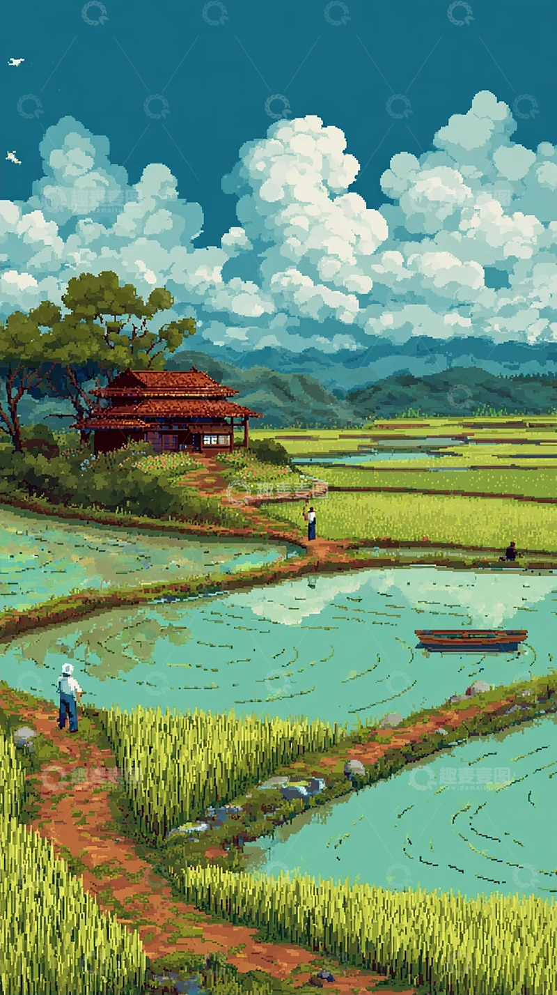 高清大图下载【趣麦麦图】悠闲的乡村生活