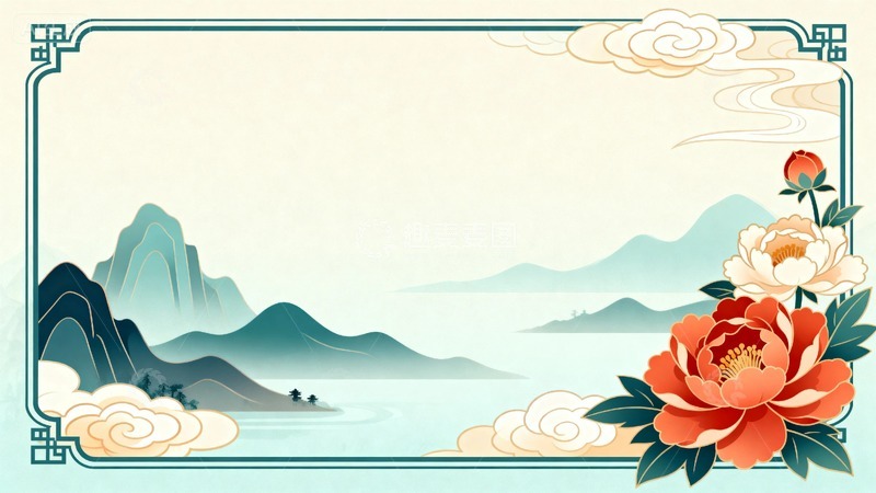 高清大图下载【趣麦麦图】中国风艺术背景1