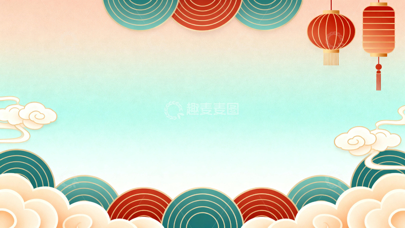 高清大图下载【趣麦麦图】-中国风艺术背景2