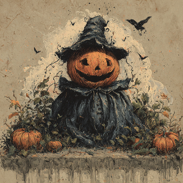 万圣节南瓜魔法师