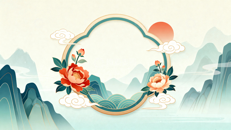 高清大图下载【趣麦麦图】-中国风艺术背景10