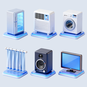 立体家电模型4