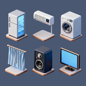 立体家电模型3