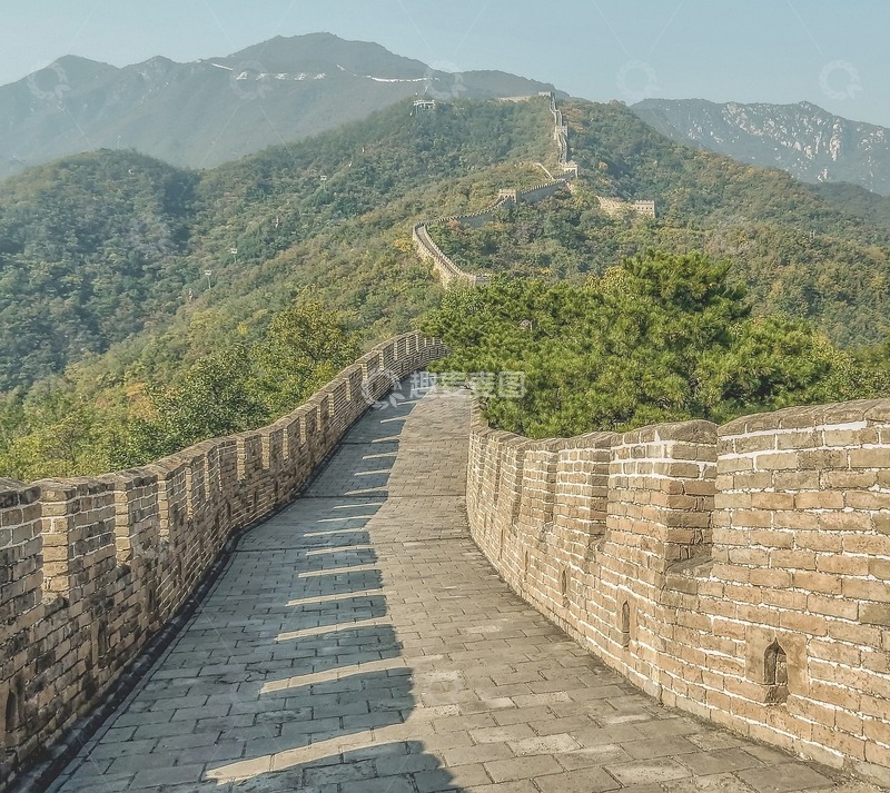 古长城山峦景观自然风光