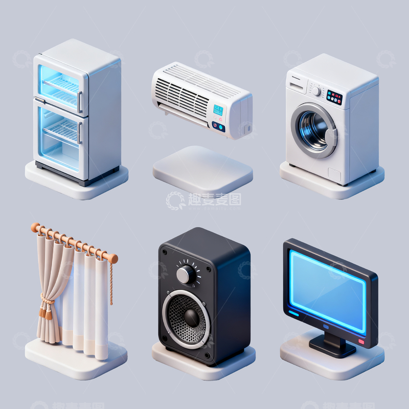 立体家电模型2