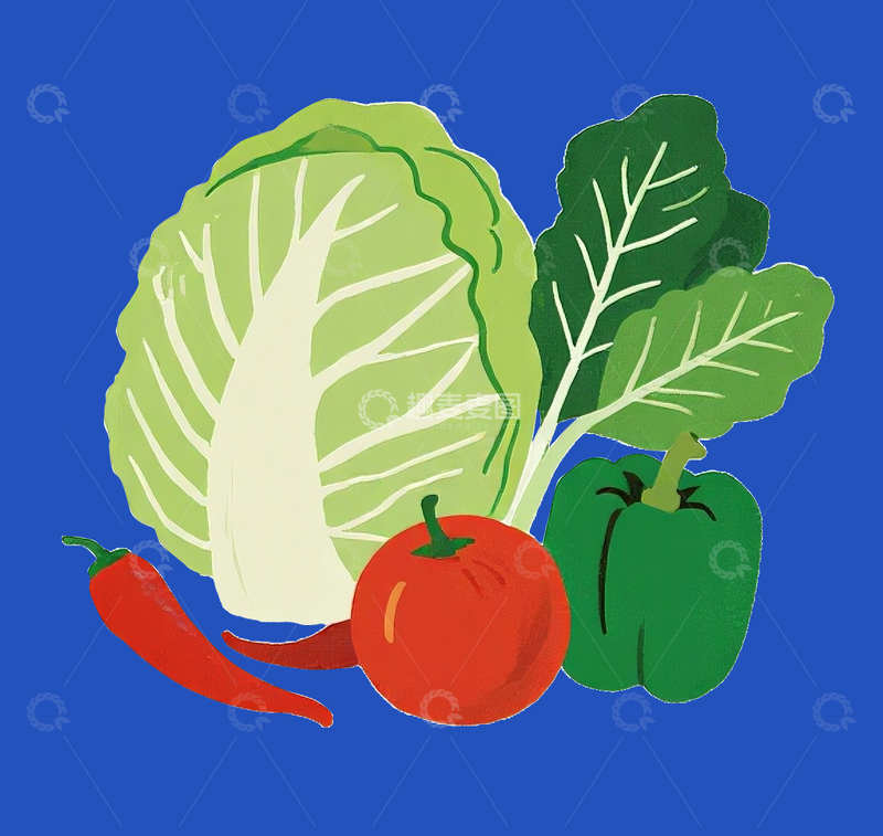 源文件下载【趣麦麦图】手绘蔬菜素材4