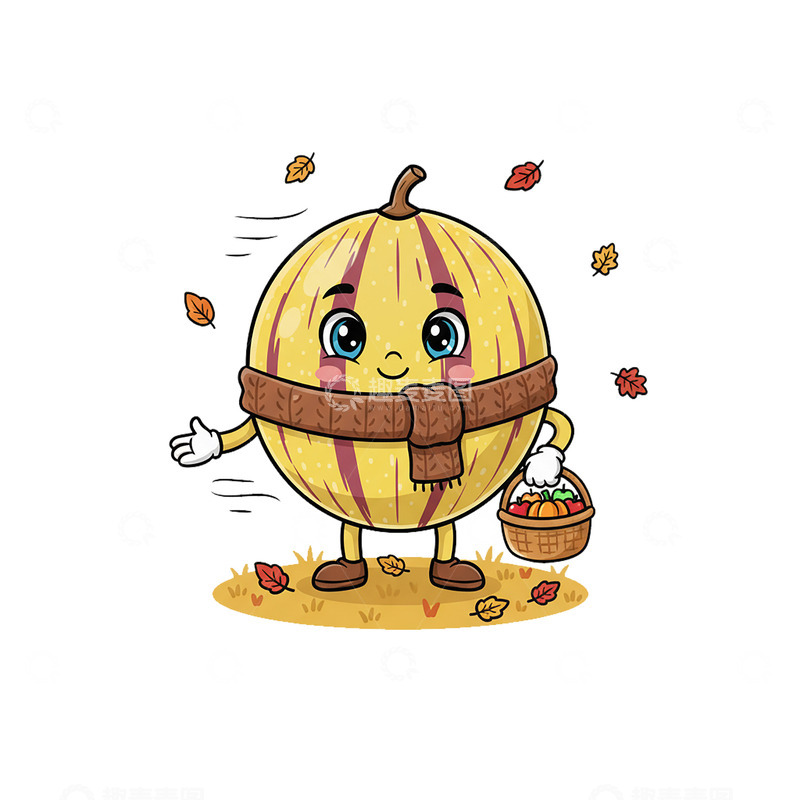 高清大图下载【趣麦麦图】11人参果卡通漫画