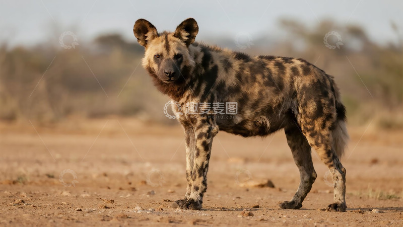 高清大图下载【趣麦麦图】生物百科凶兽之野外鬣狗