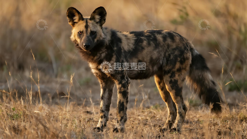 高清大图下载【趣麦麦图】生物百科凶兽之鬣狗