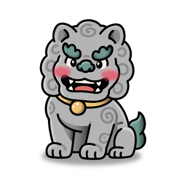 卡通狮子愤怒表情插画