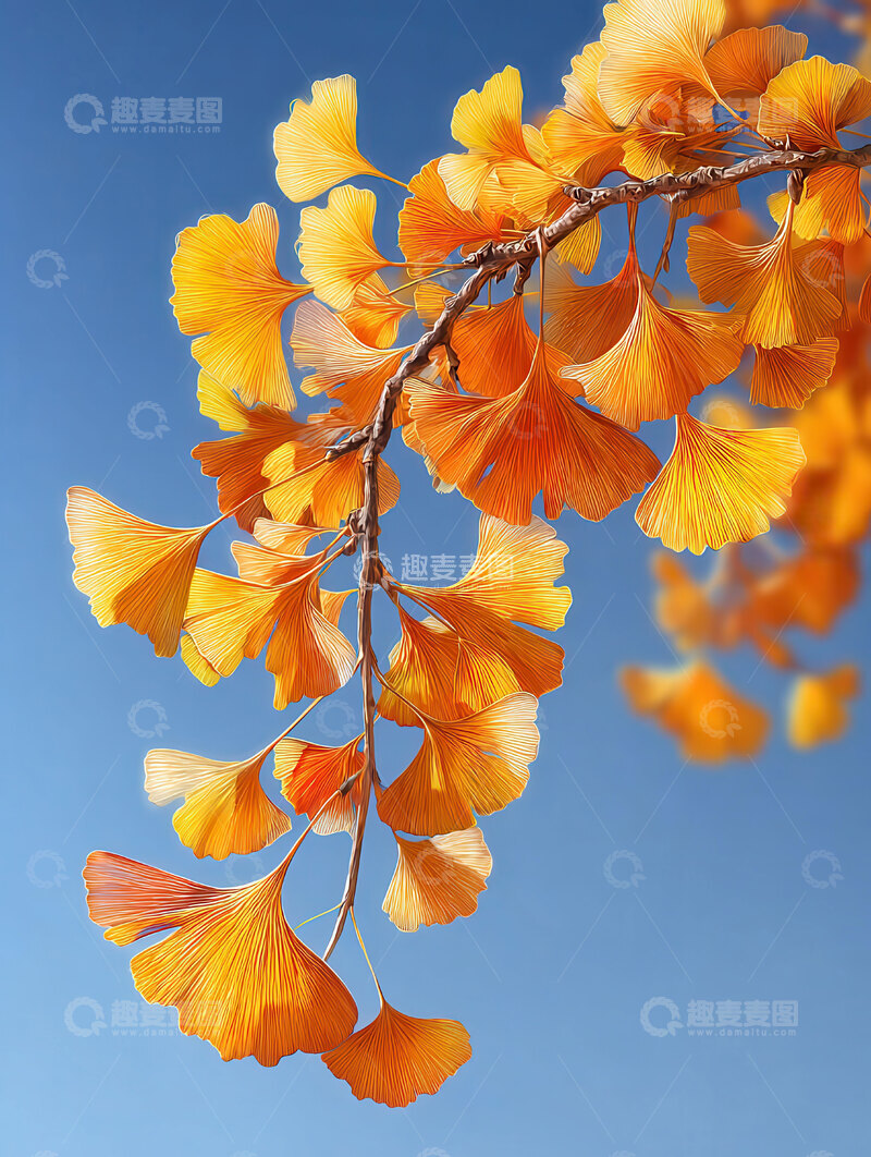 银杏叶  鎏金  垂挂