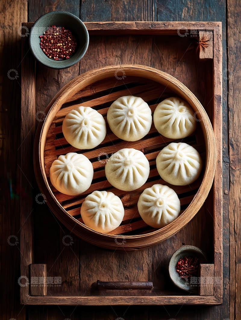 高清大图下载【趣麦麦图】包子  家常  褶花