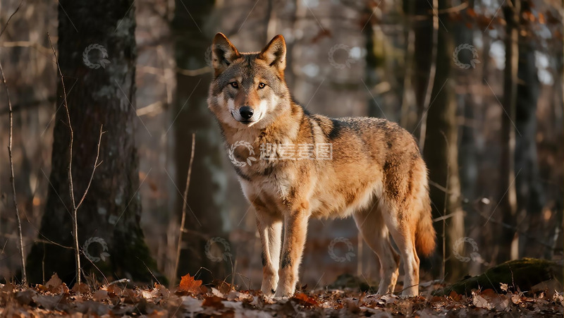 高清大图下载【趣麦麦图】生物百科凶兽之林中豺