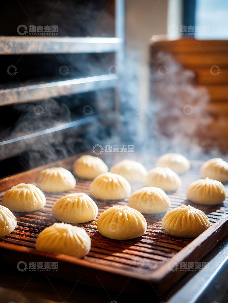 高清大图下载【趣麦麦图】包子  浑圆  丰足