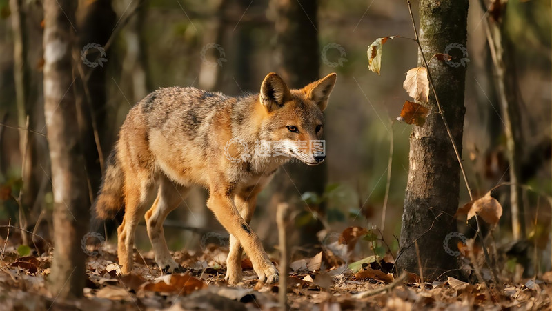 高清大图下载【趣麦麦图】生物百科凶兽之山林中的豺