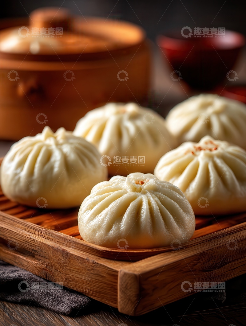 高清大图下载【趣麦麦图】包子  浑圆  朴实