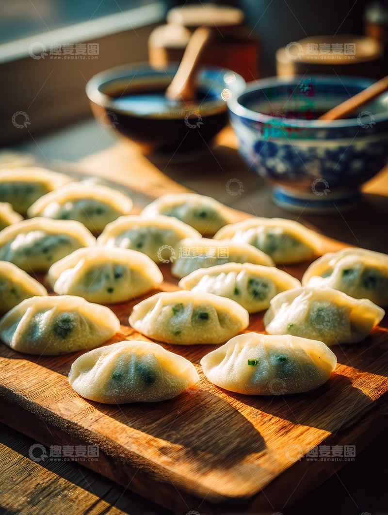 高清大图下载【趣麦麦图】饺子  元宝  滑嫩 