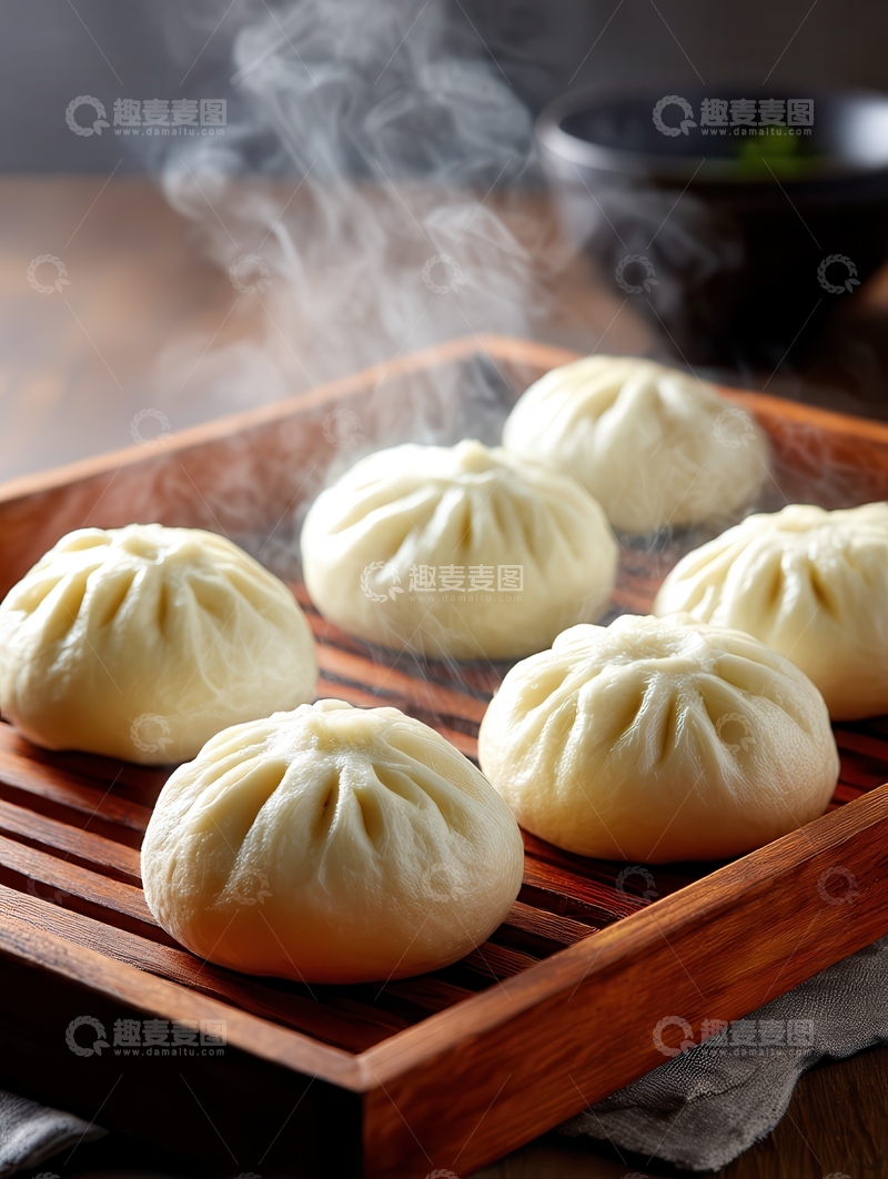 高清大图下载【趣麦麦图】包子  浑圆  团圆