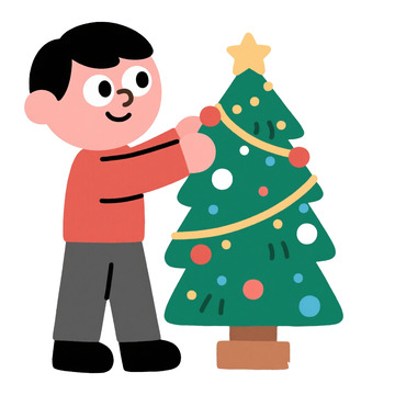 圣诞节平安夜装饰圣诞树免抠元素