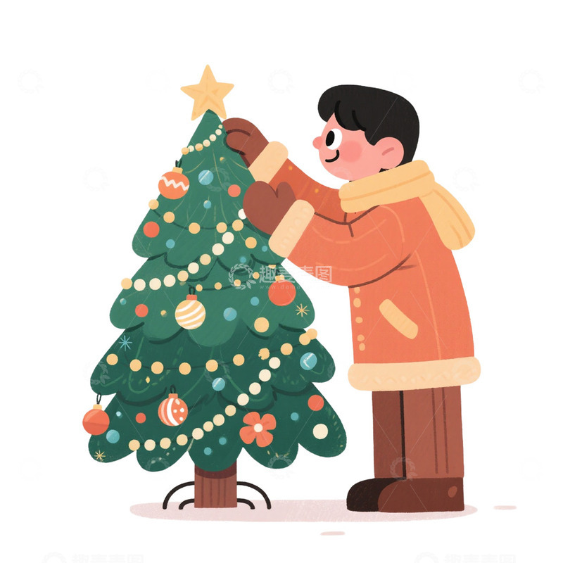 装饰圣诞树免抠元素