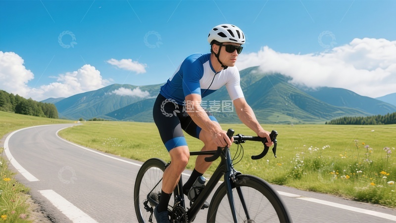 高清大图下载【趣麦麦图】山地骑行户外运动风景摄影