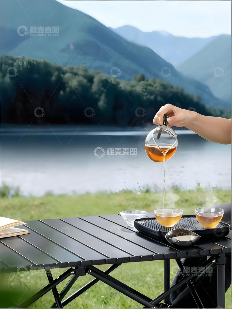 高清大图下载【趣麦麦图】-户外山水泡茶风景摄影