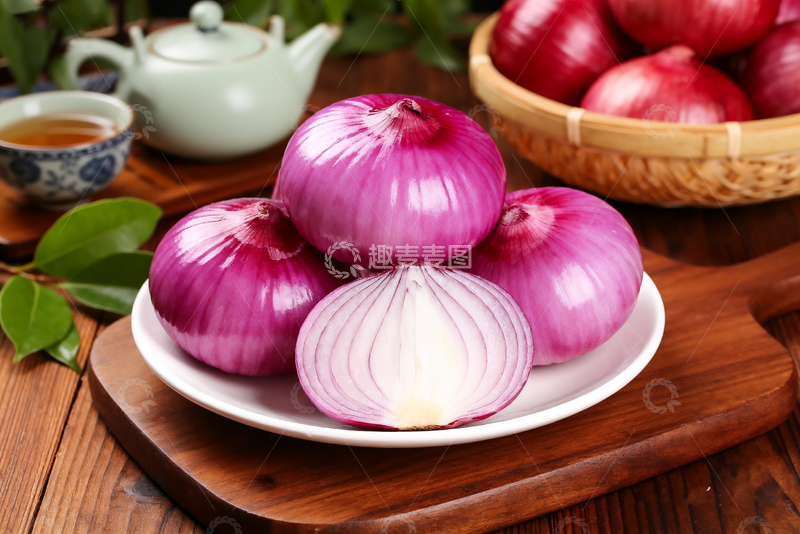 高清大图下载【趣麦麦图】新鲜紫皮洋葱7
