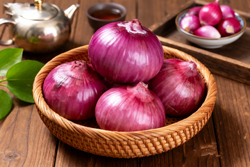 新鲜紫皮洋葱