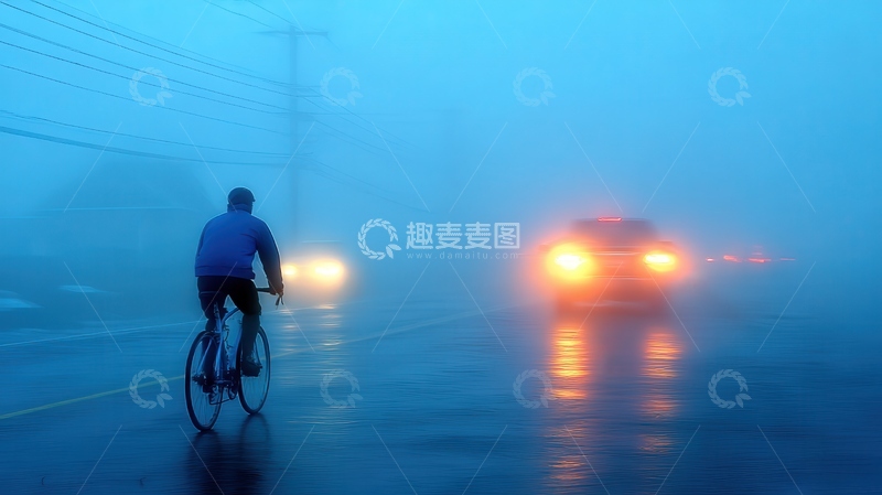 高清大图下载【趣麦麦图】雾霾  灰蒙  荒芜  